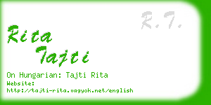 rita tajti business card